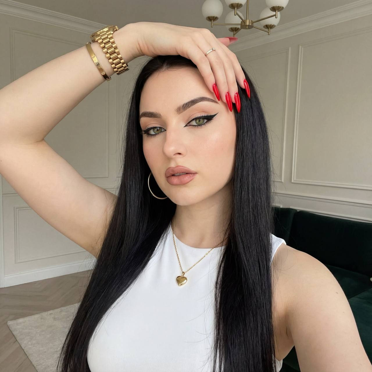 White Top Gold Jewelry