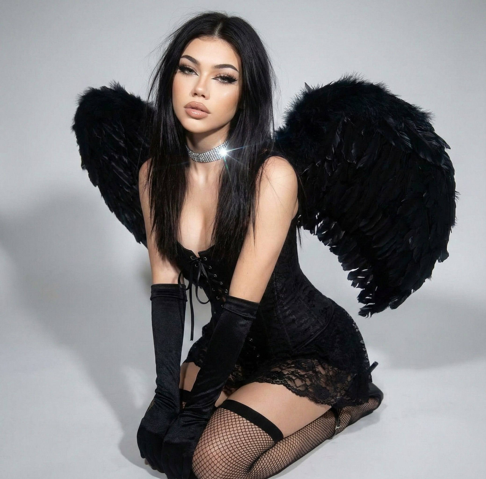 Shadowed Grace Angel