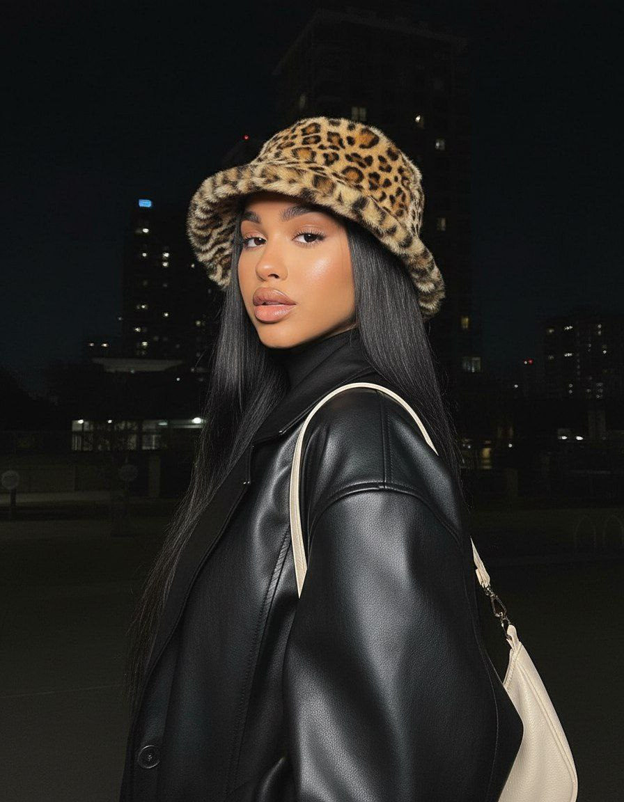 Leopard Hat Night Flash