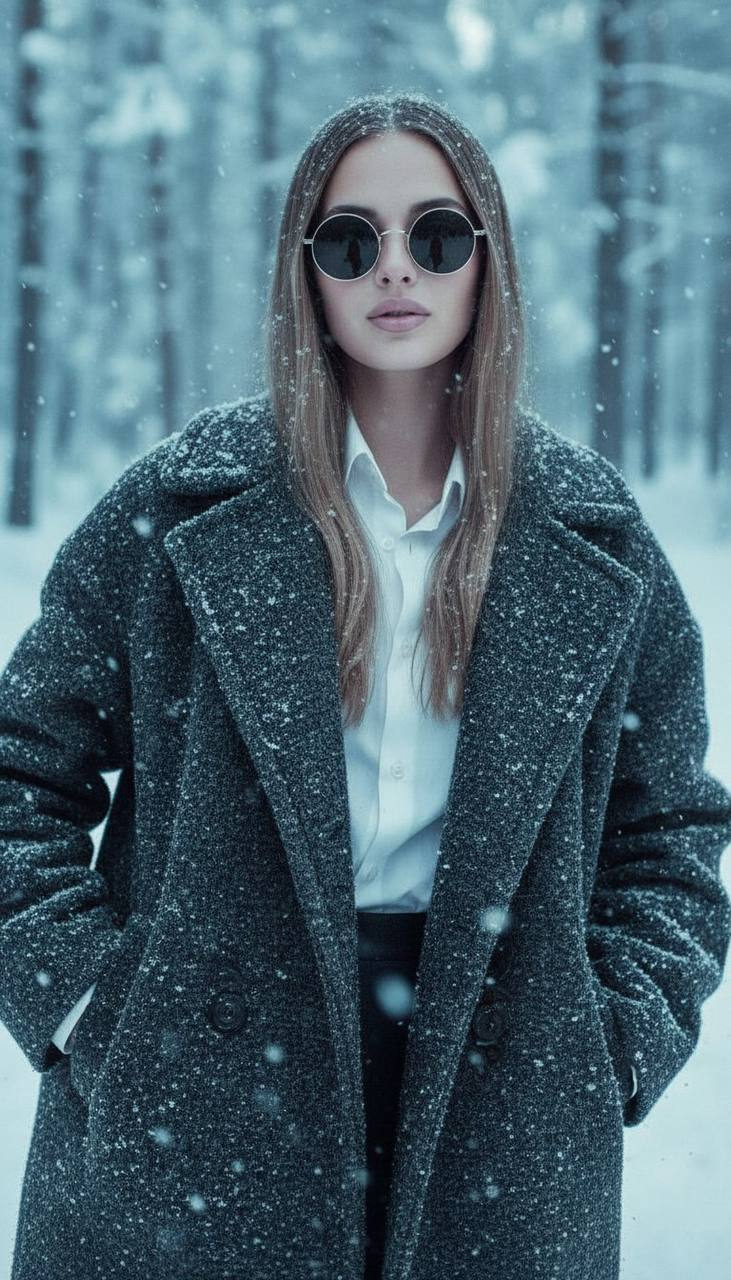 Snowy Forest Sunglasses Coat