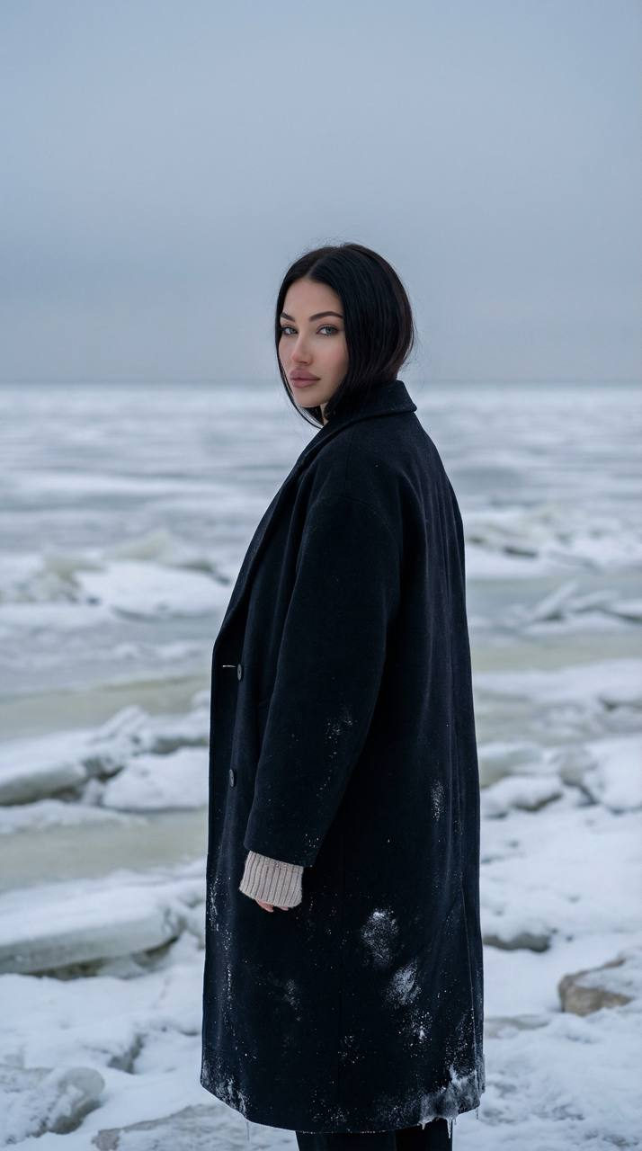 Frozen Shoreline Gaze