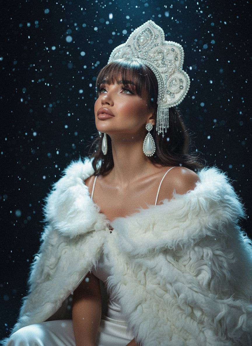 Pearl Kokoshnik Snowfall