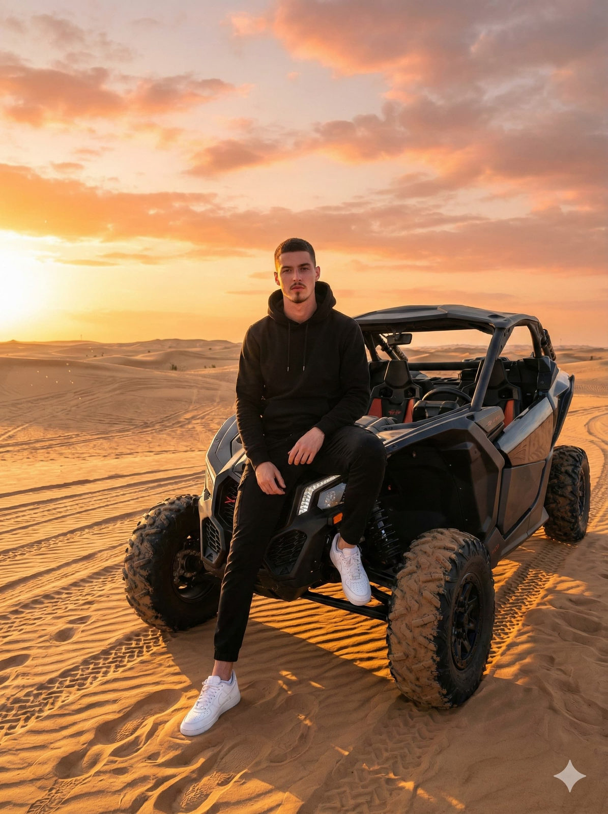 Black UTV buggy