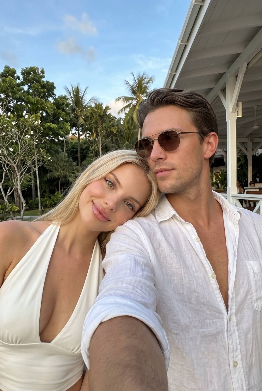 Golden Hour Couple Selfie
