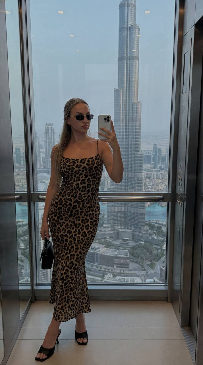 Glass Elevator Burj Khalifa Reflection