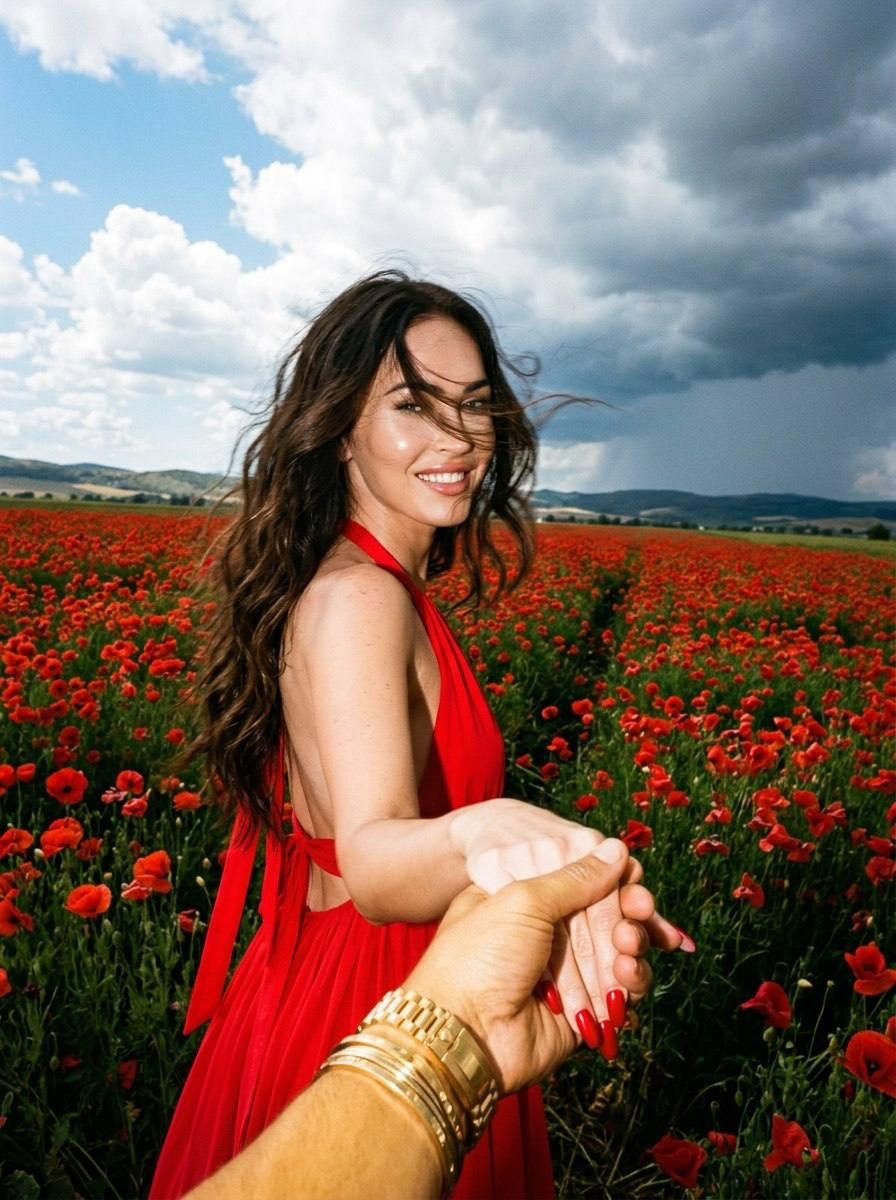 Poppy Field Hand-in-Hand