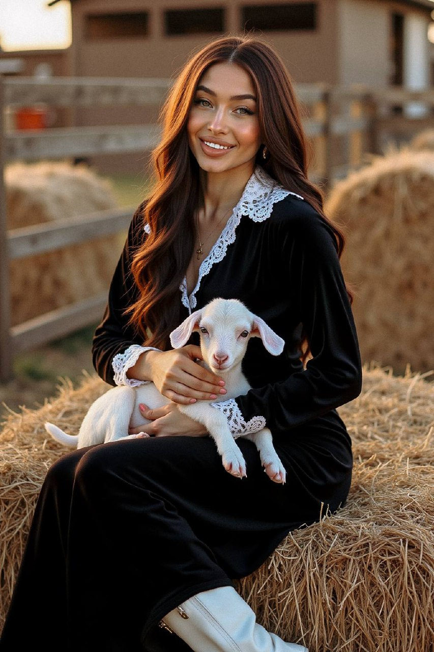 Chestnut Hair Haystack Goat