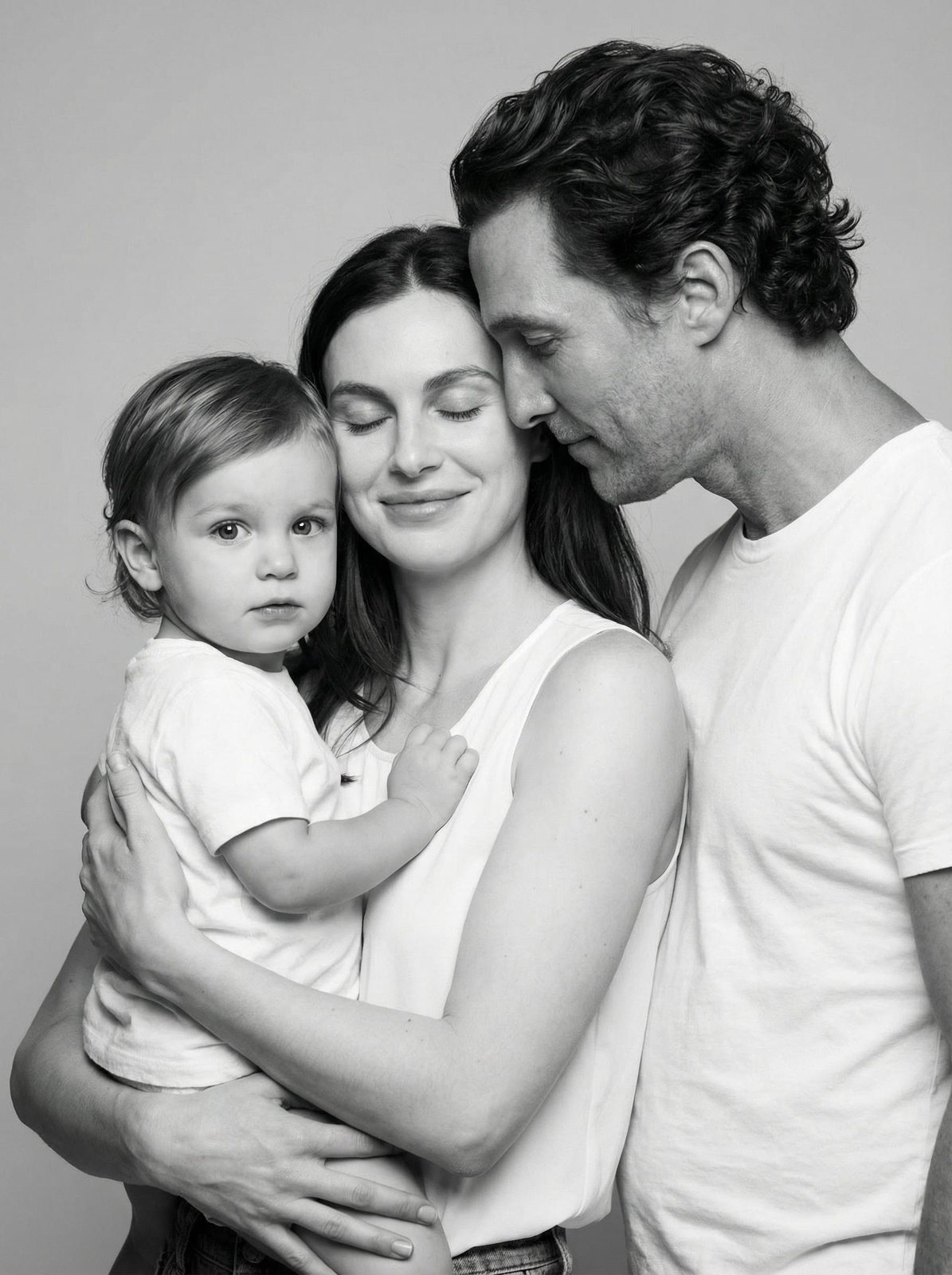 White T-Shirt Family