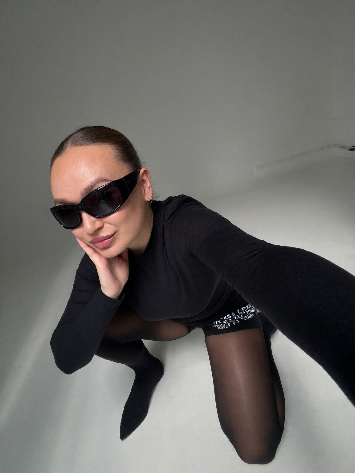Contemporary Monochrome Fashion Editorial Portrait