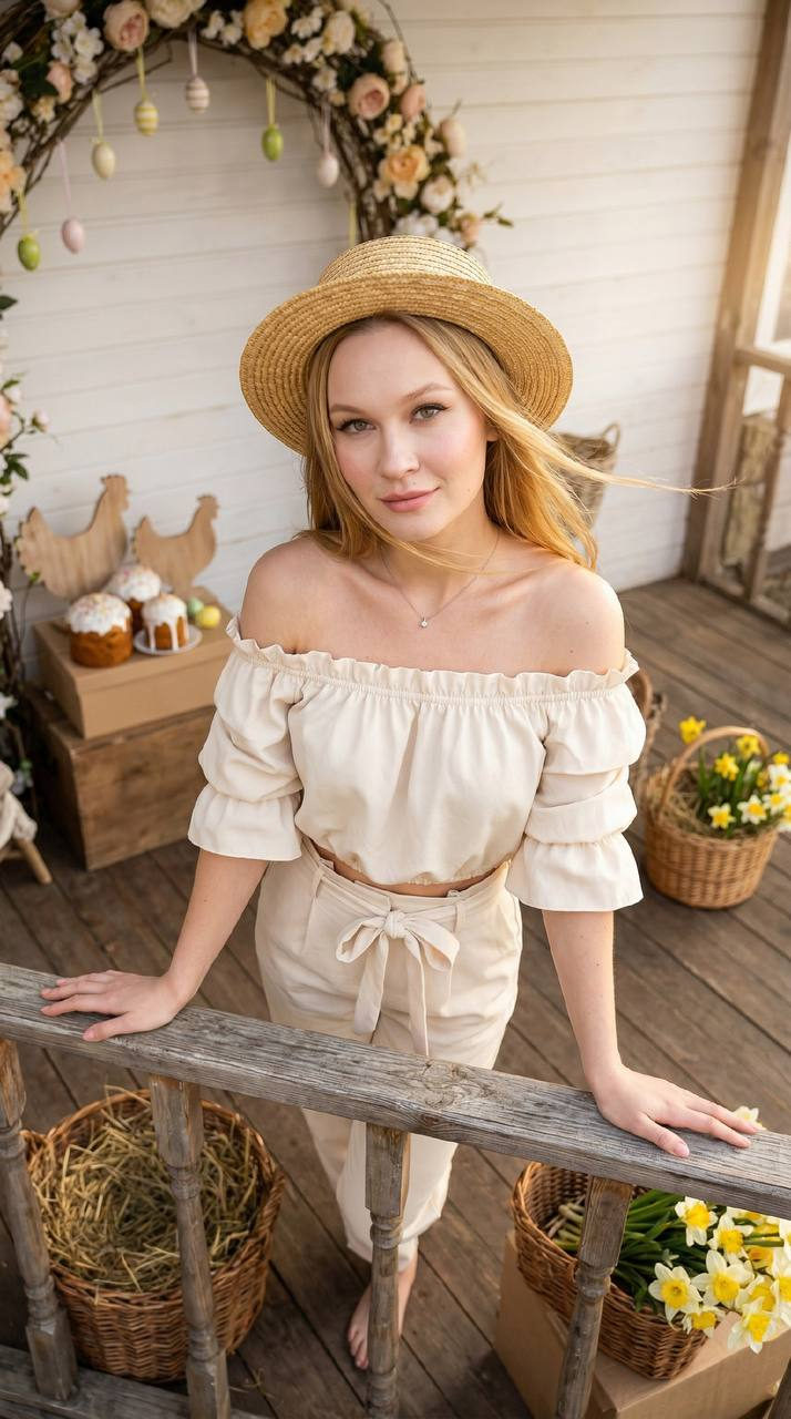 Straw Hat Railing Veranda