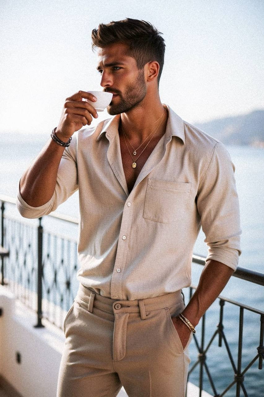 Balcony Espresso Over Sea
