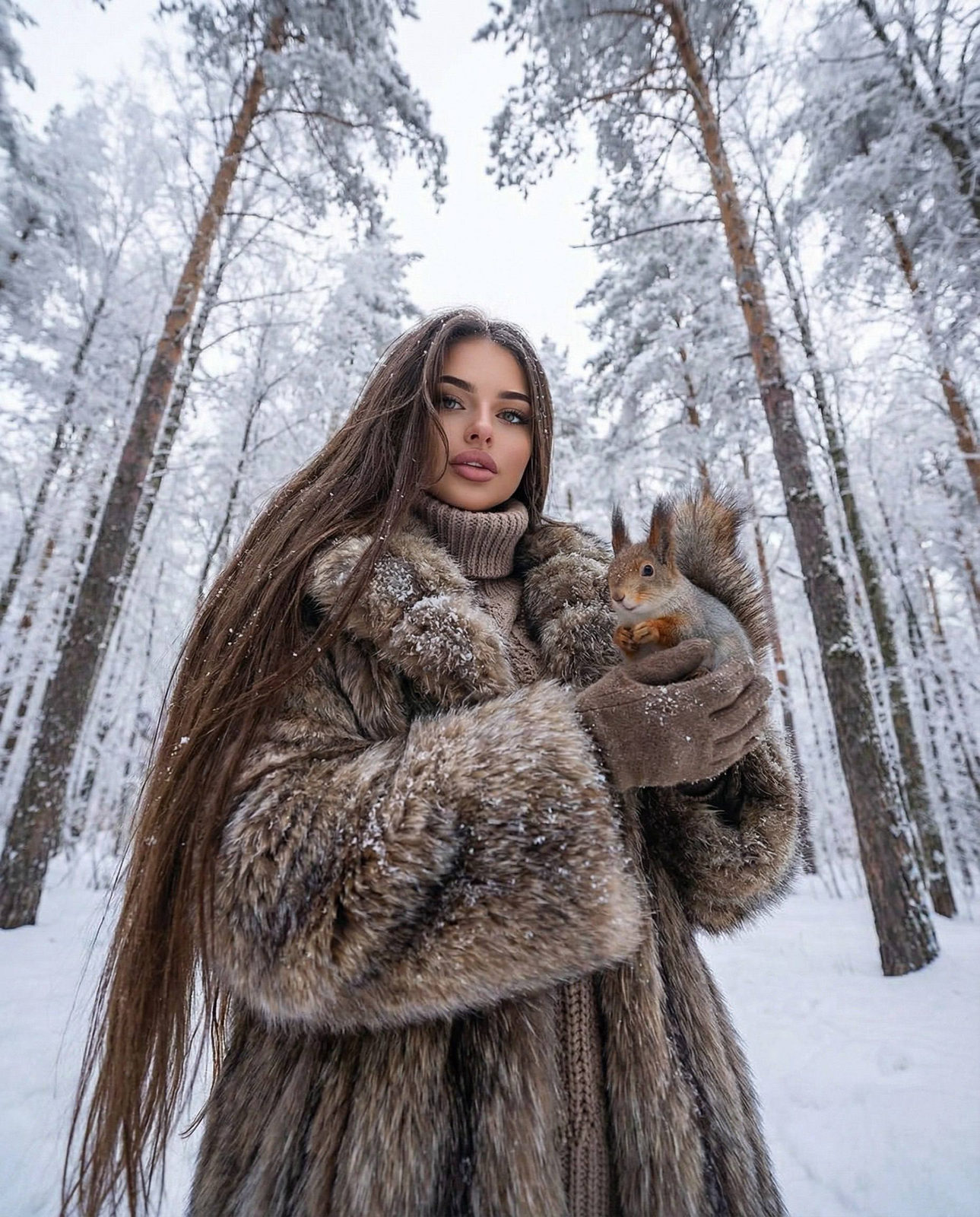 Frosty Forest Squirrel