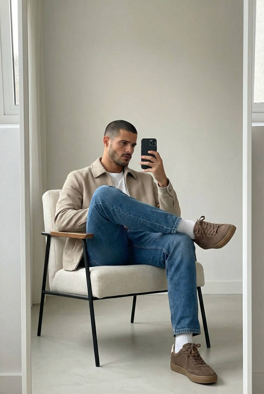 Minimalist Mirror Confidence