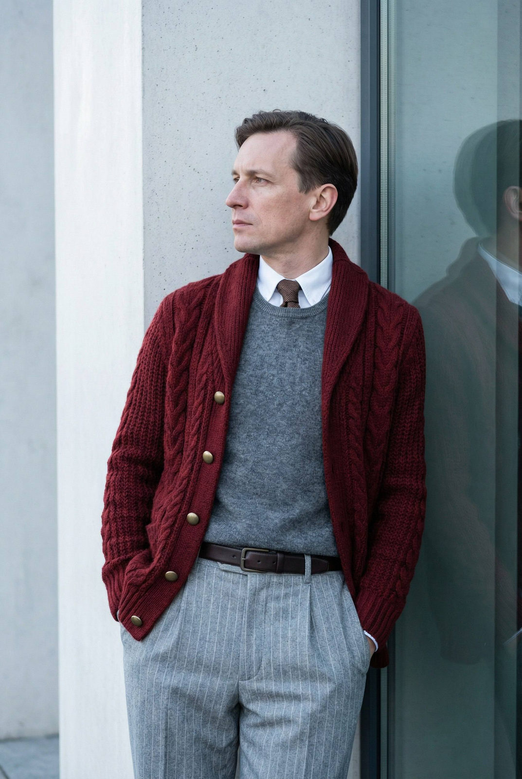 Burgundy Contemplative Grace