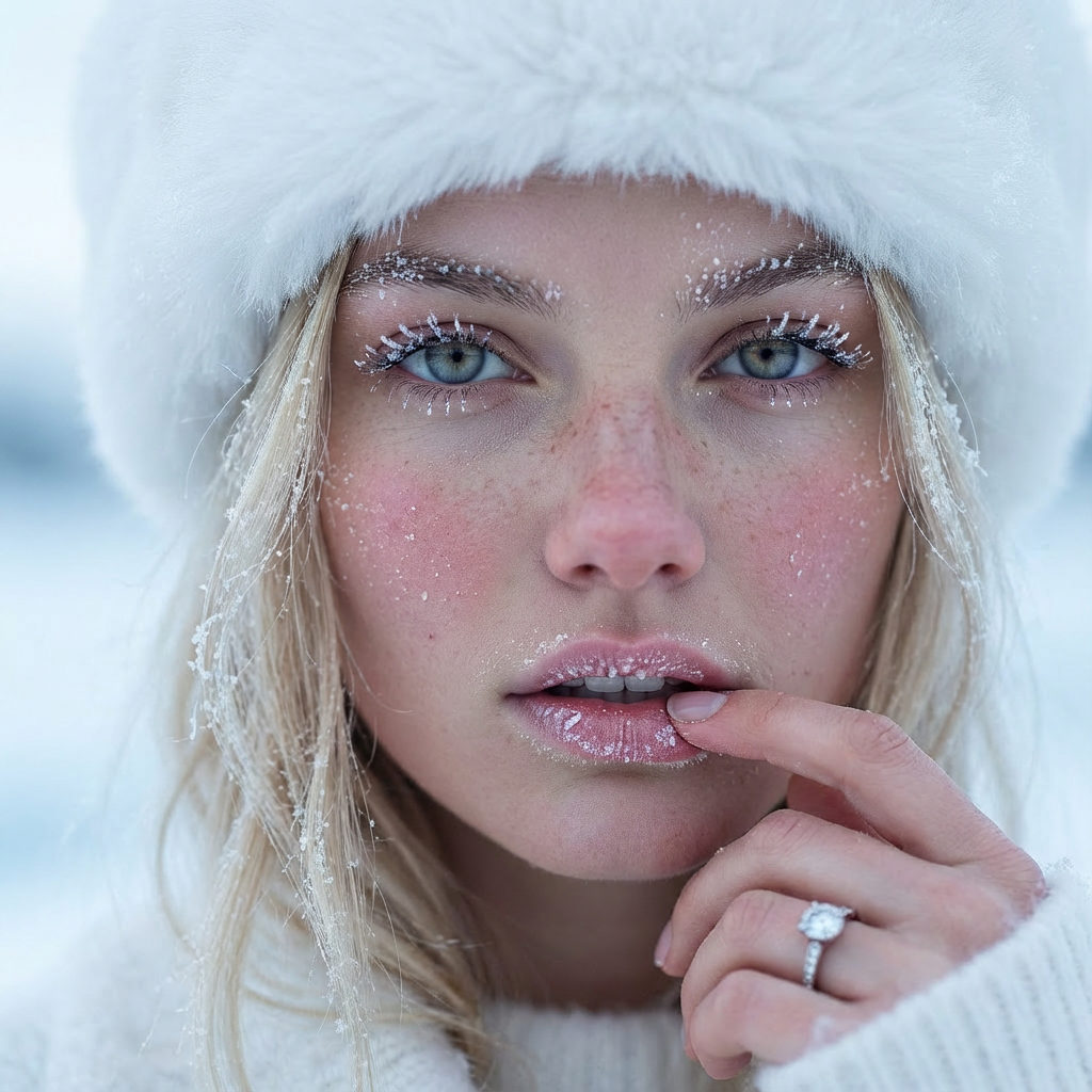 Frosty Winter Beauty Portrait