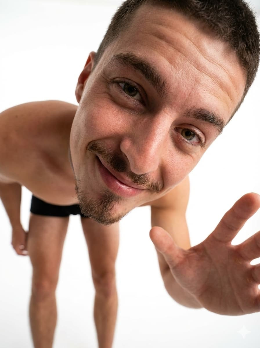 Stylish Full-Body Wide-Angle Portrait