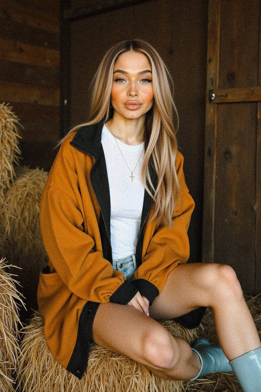 Tan Jacket Hay Barn