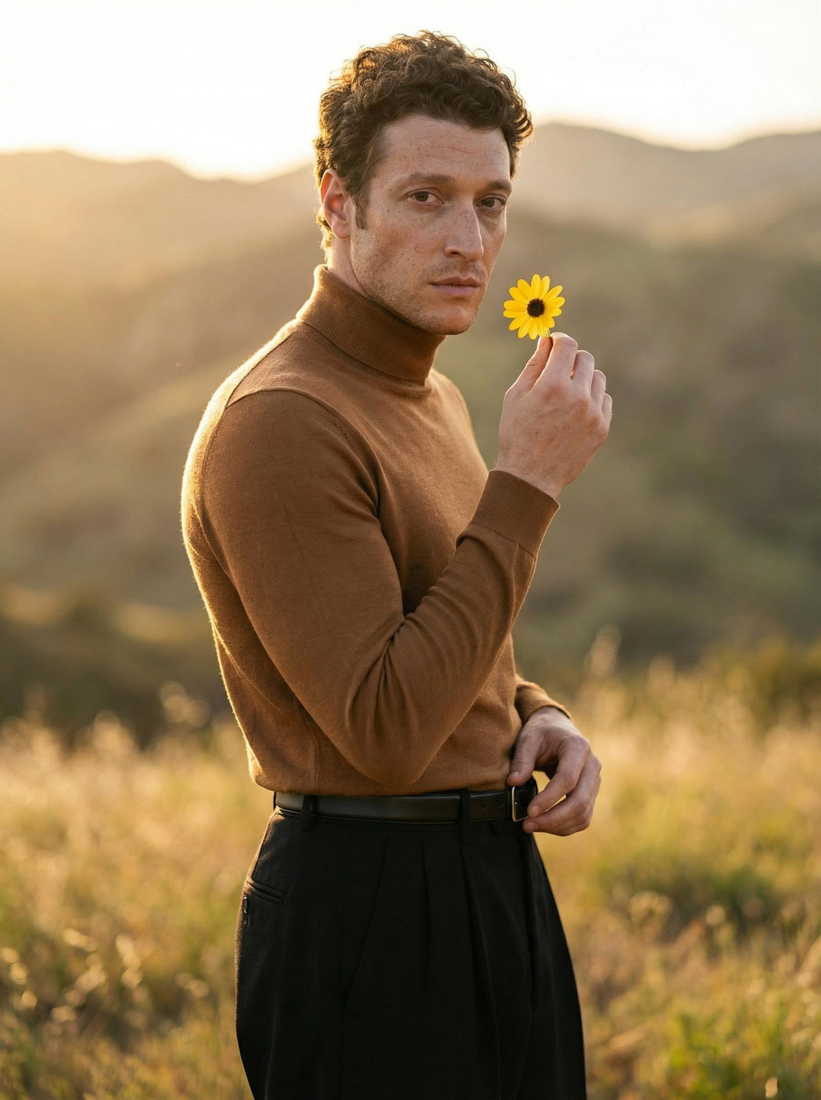 Yellow Flower Sunset
