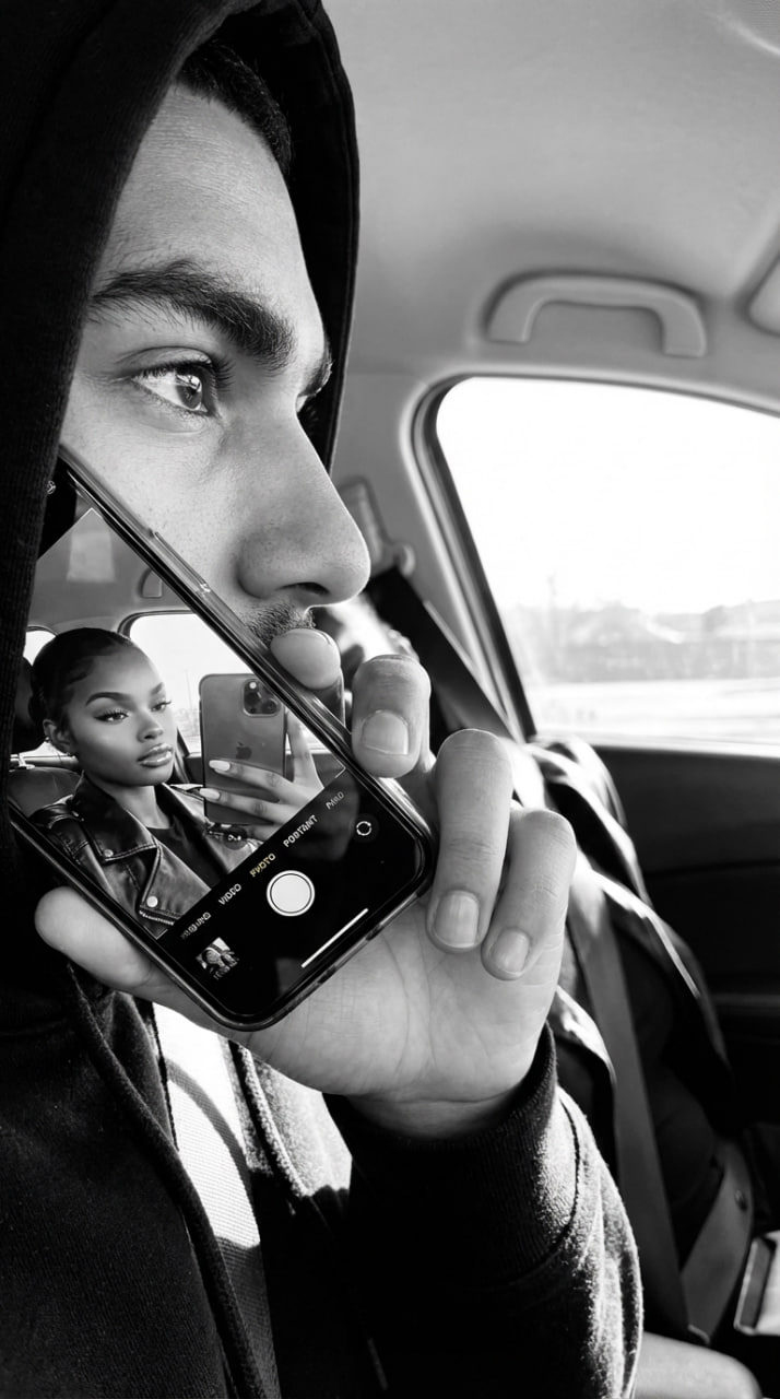 Monochrome Mirror Reflection