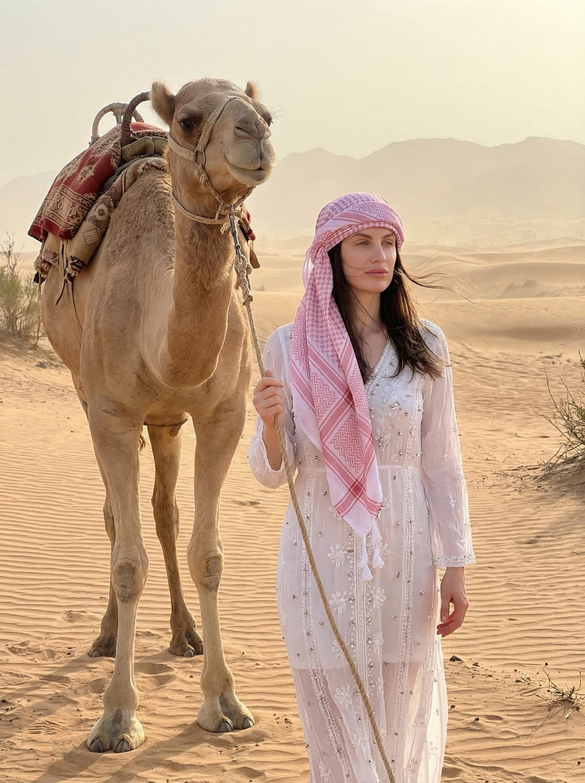 Keffiyeh Camel Desert