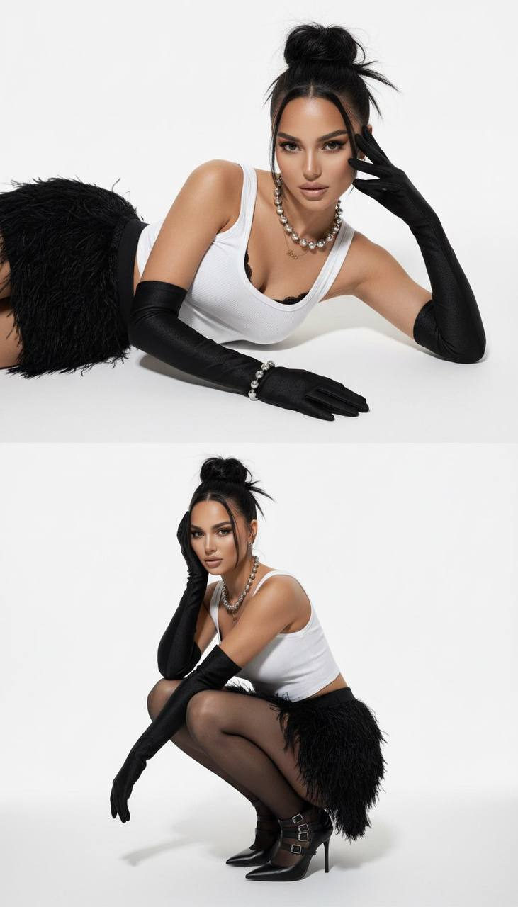 black gloves