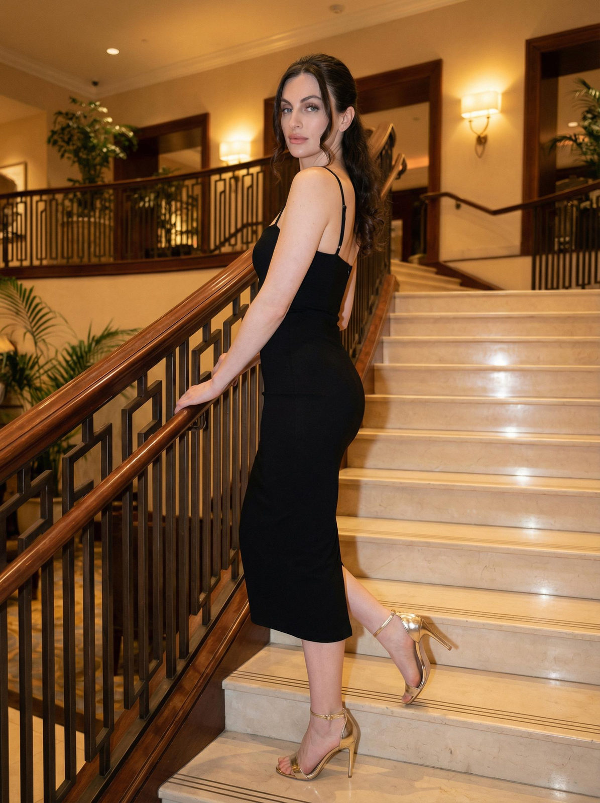 Woman Staircase