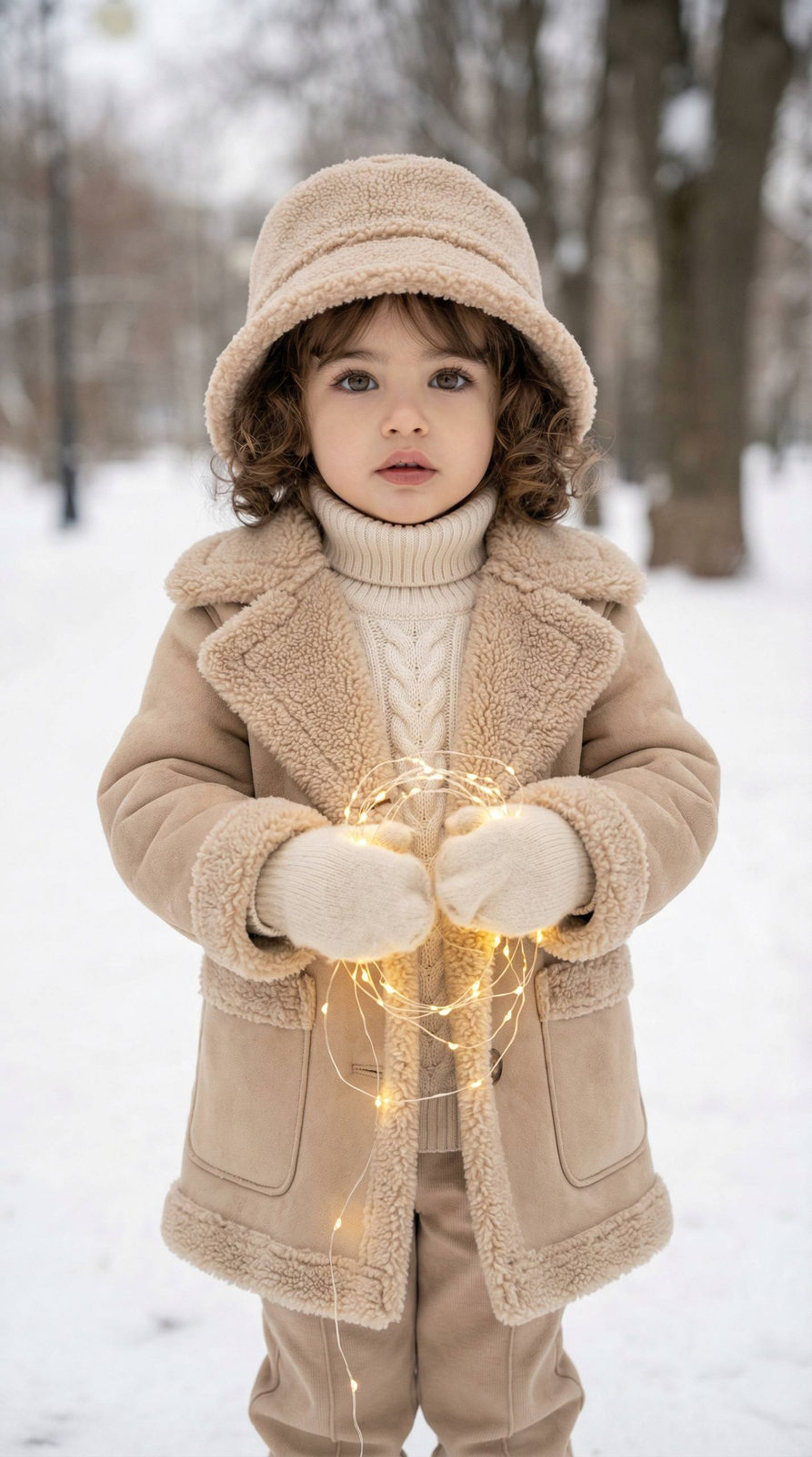 Snow garland