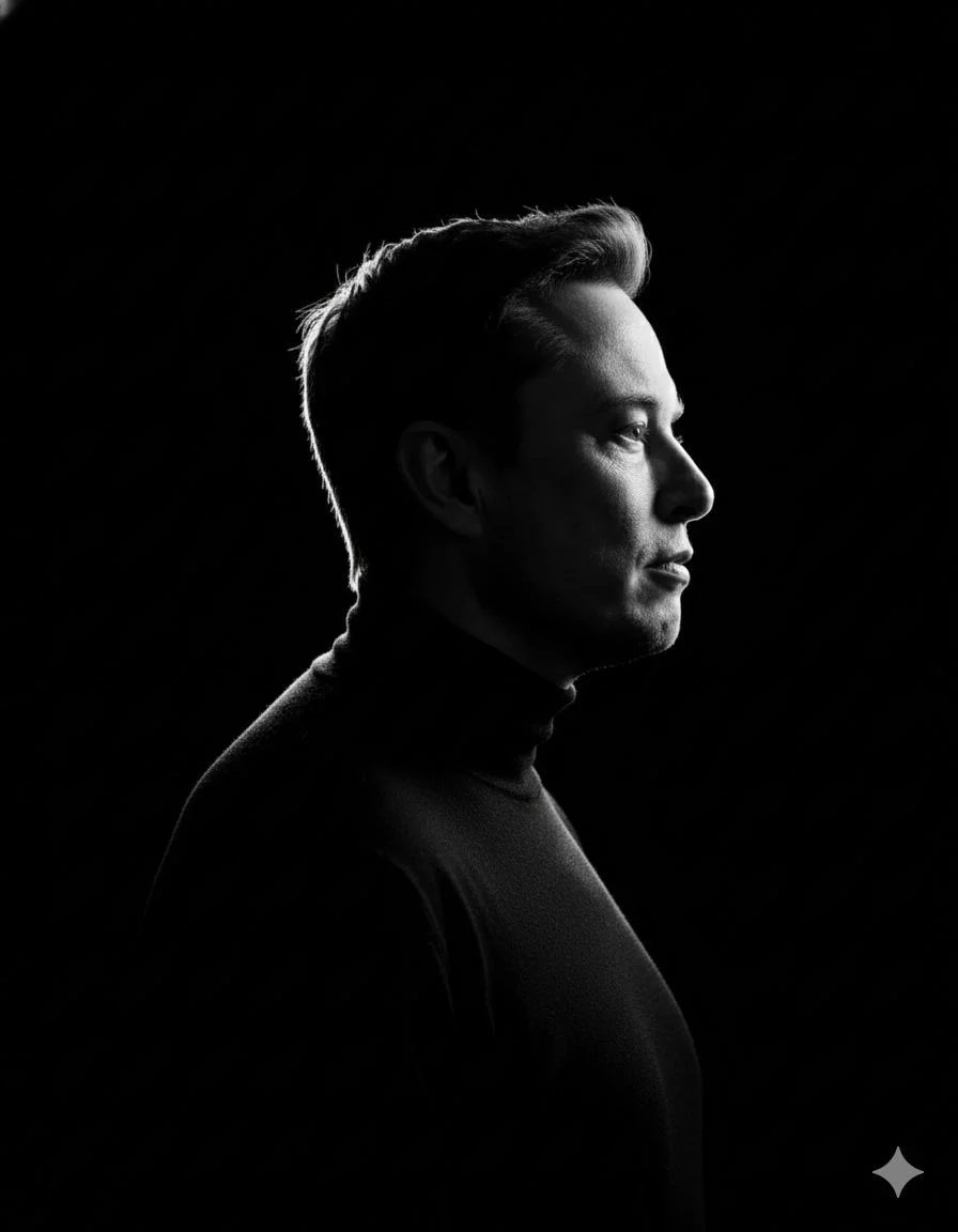 Black Turtleneck Silhouette