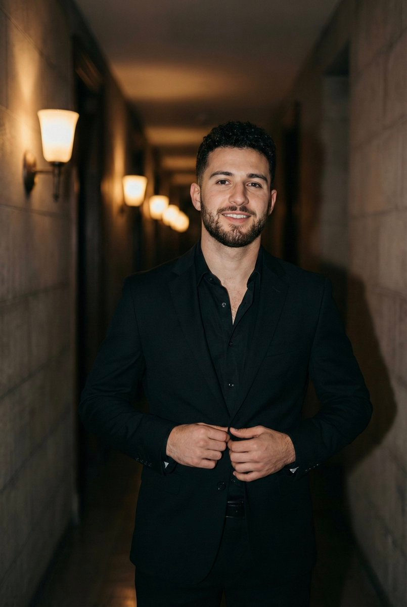 Black Suit Hallway
