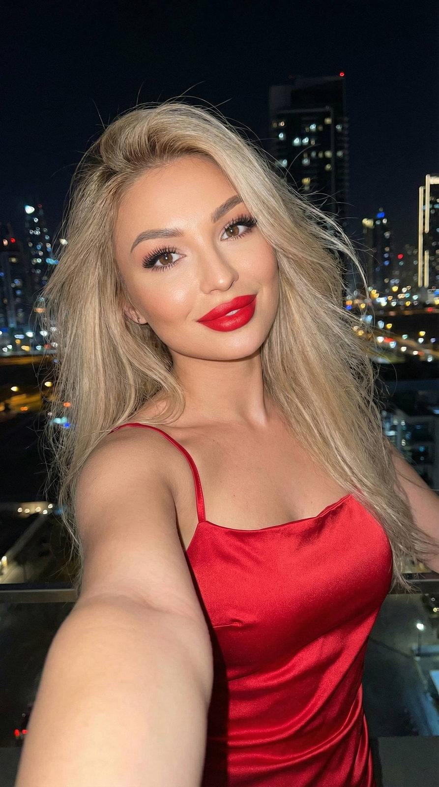 Crimson Midnight Selfie