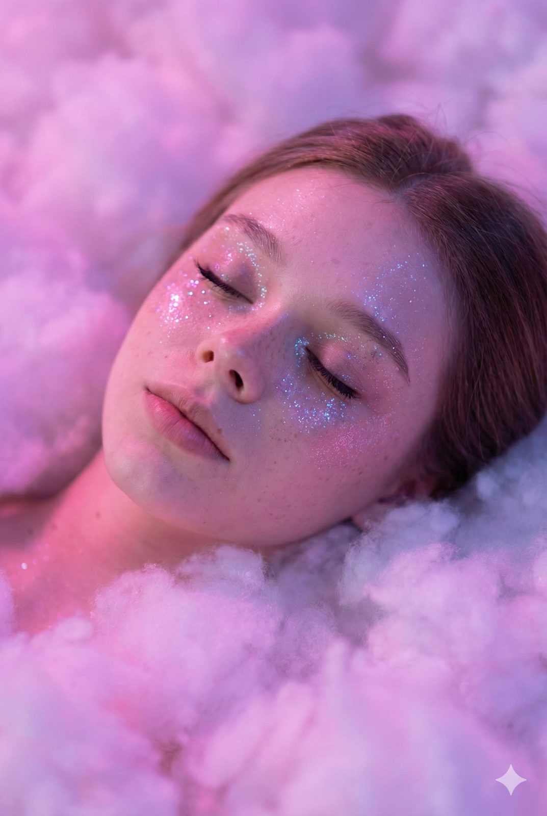 Glitter Makeup Cloud Scene