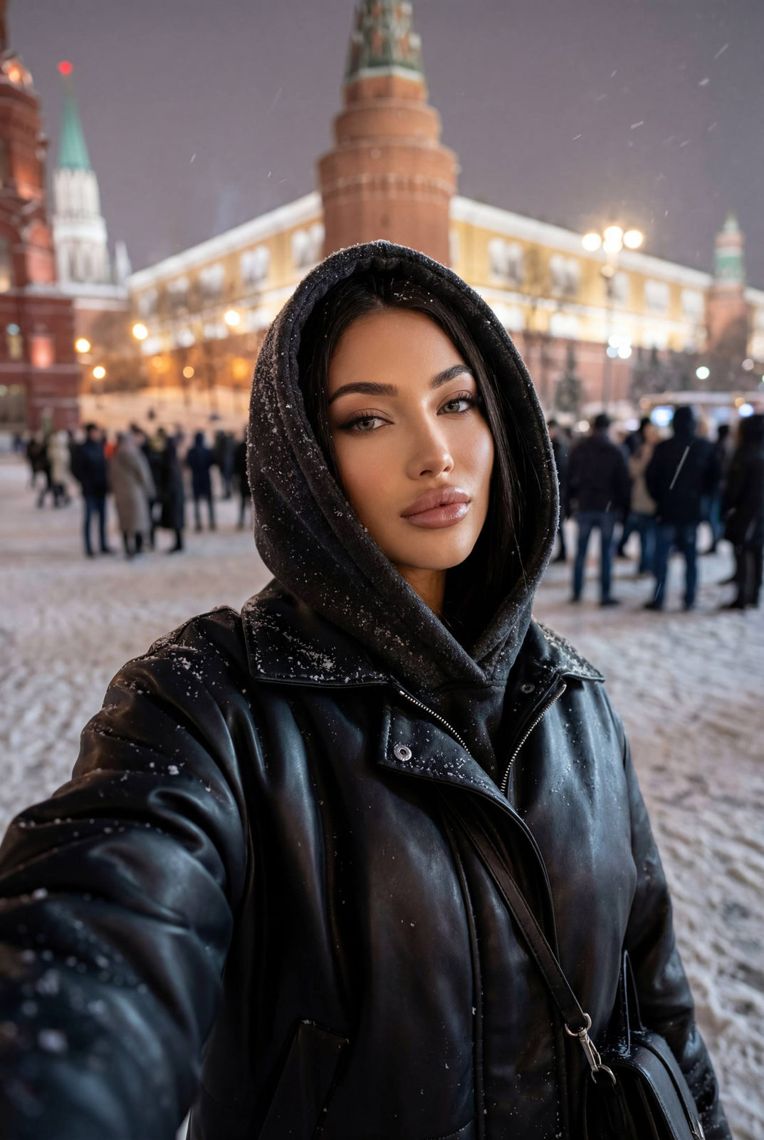 Snowy City Leather Jacket