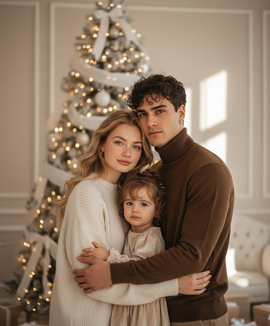 Christmas Tree Family Hug
