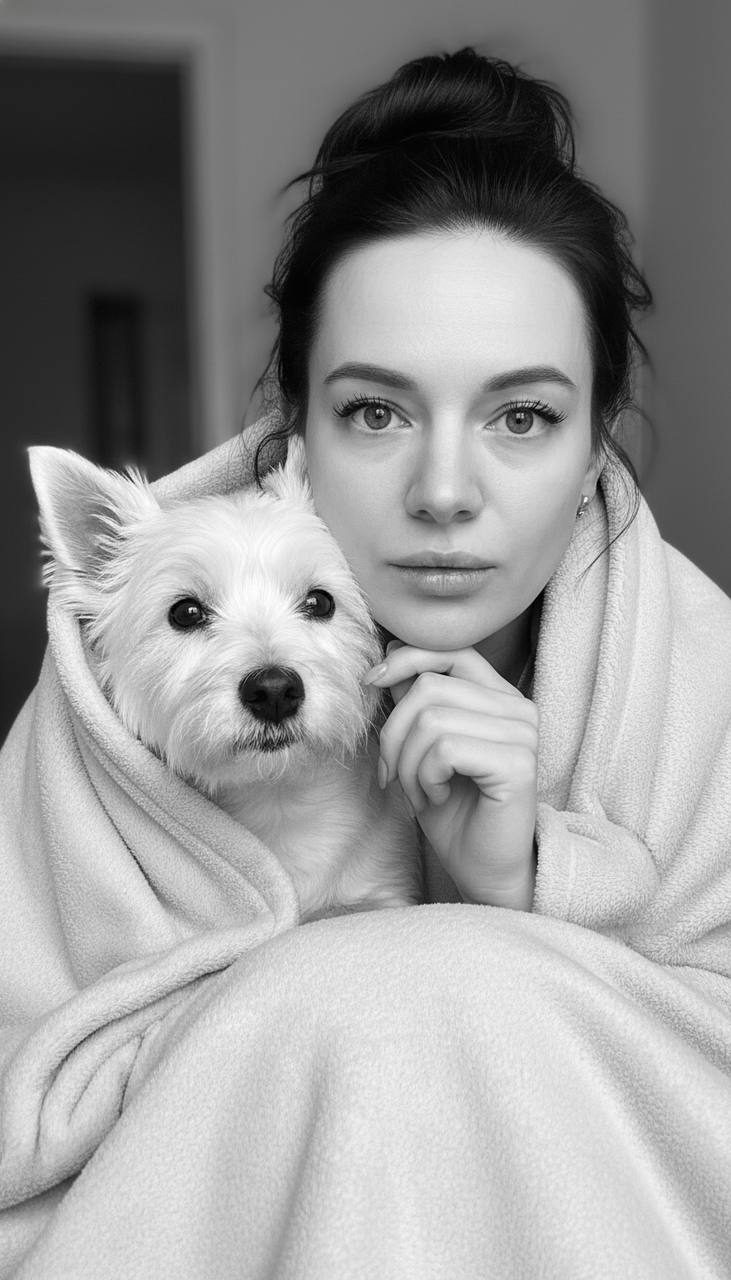 white dog