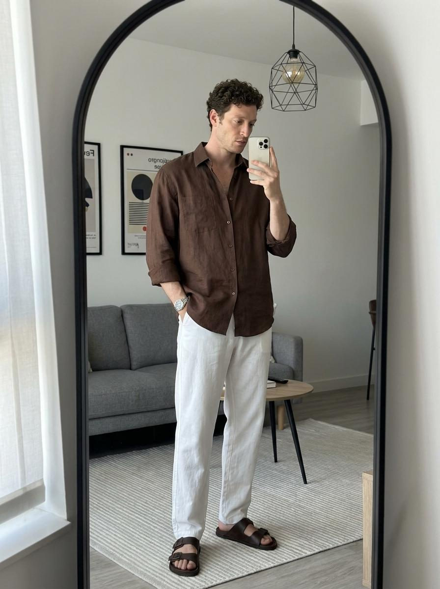 Minimalist Linen Silhouette