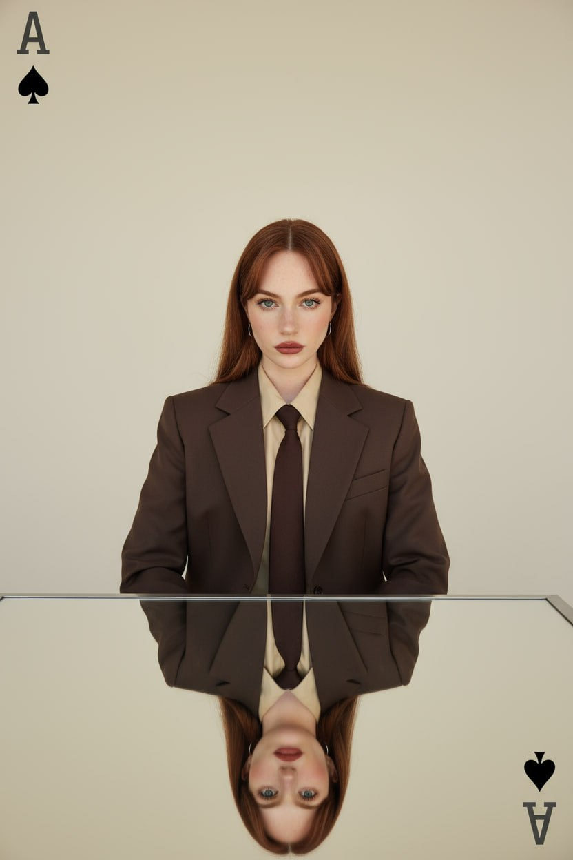 Brown Blazer Ace Spade