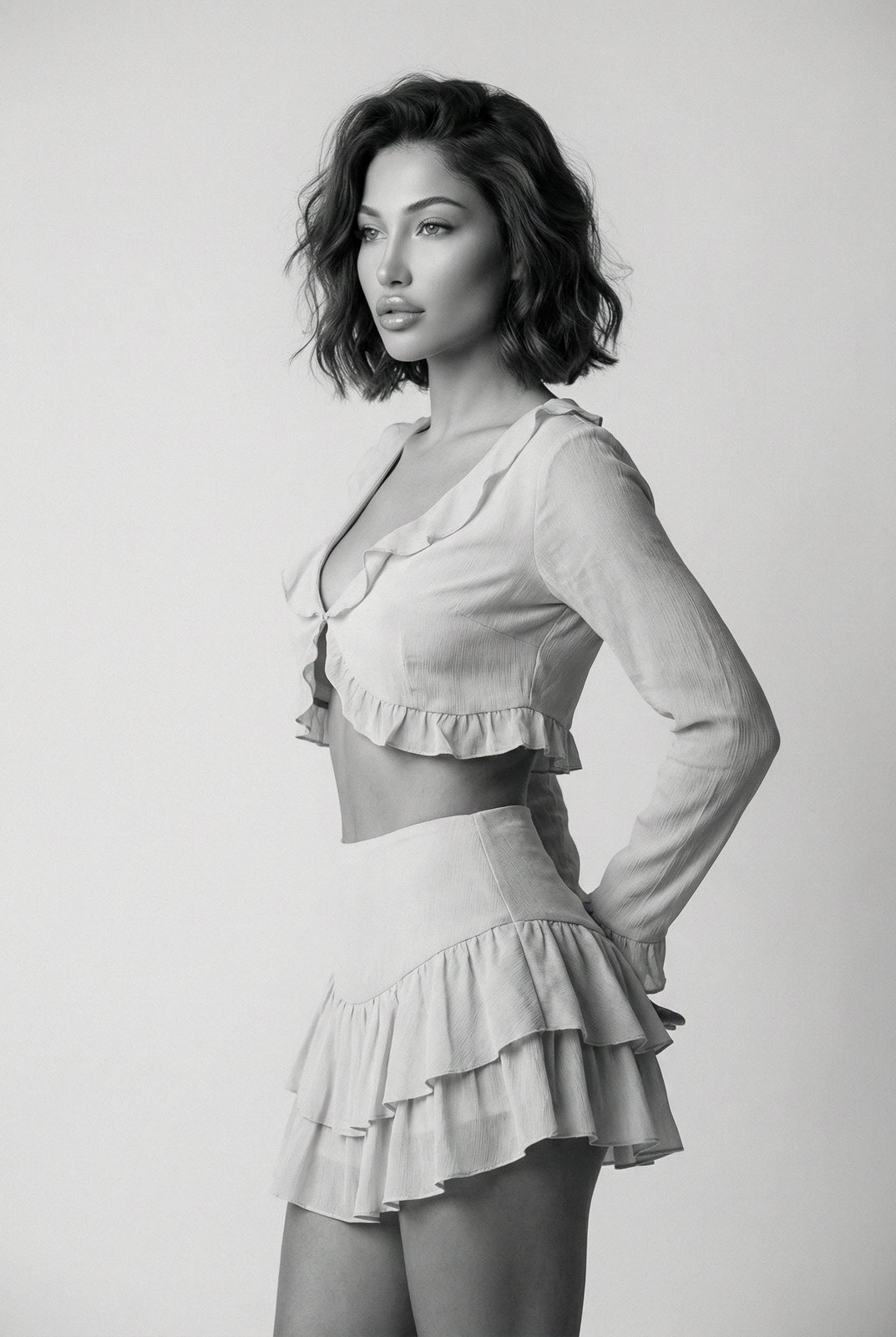 Ruffle Two-Piece Editorial