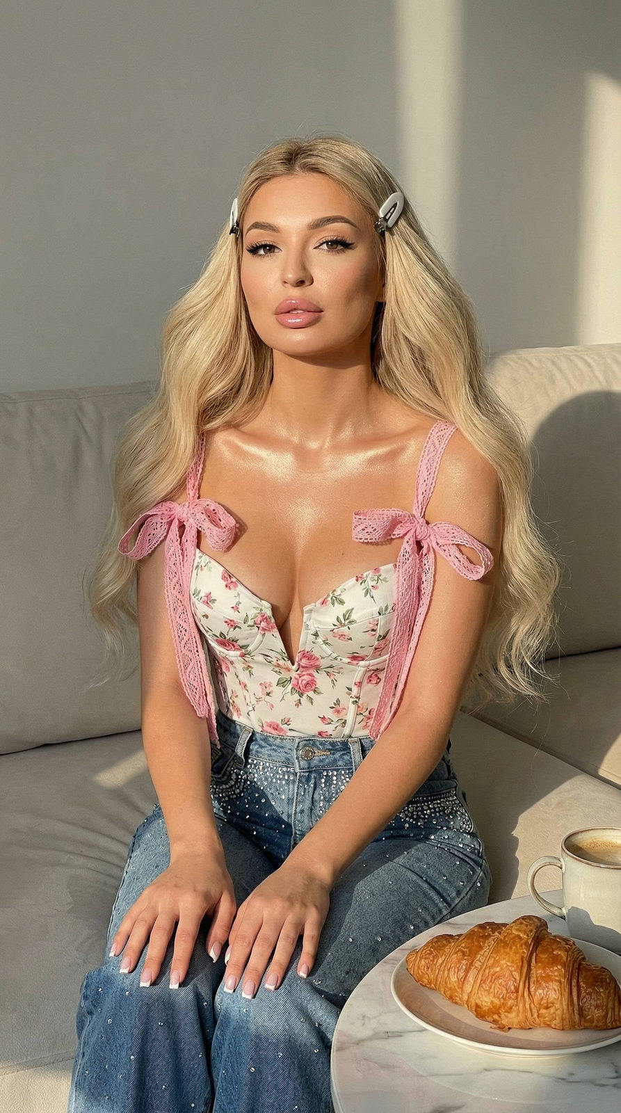 Floral Corset Golden Hour
