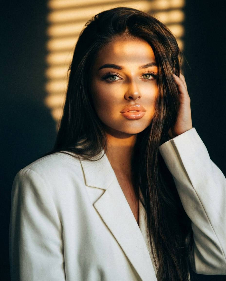 White Blazer Noir Lighting