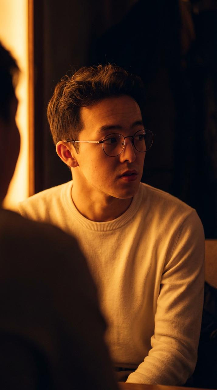 Golden Light Round Glasses