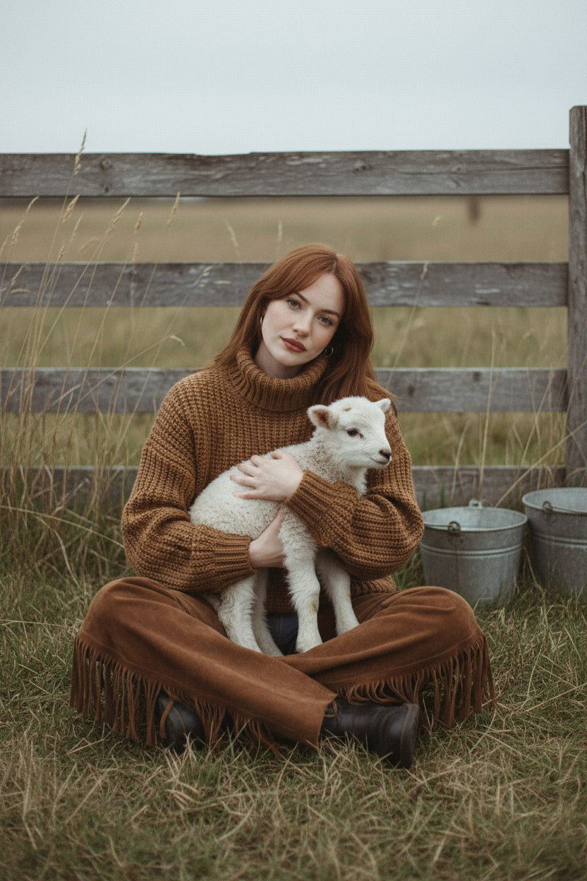 Woman Lamb