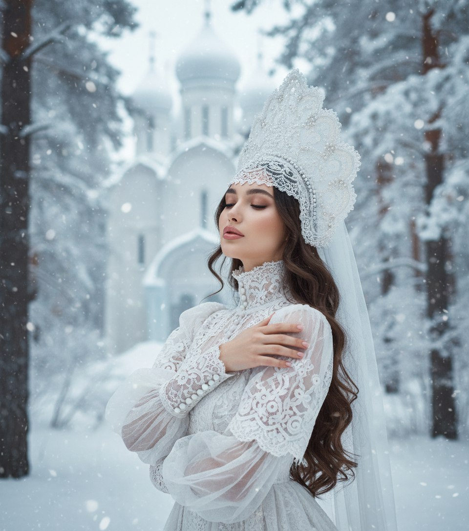 White Lace Winter Forest