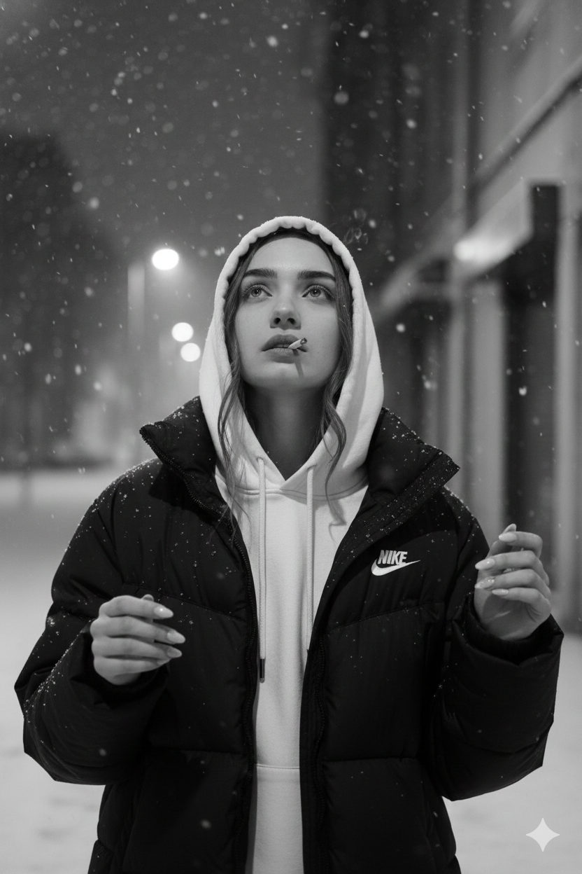 Snowy Night Nike Jacket