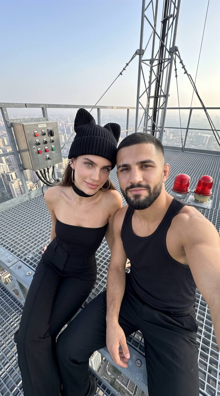 Skyscraper Grating Rooftop Duo
