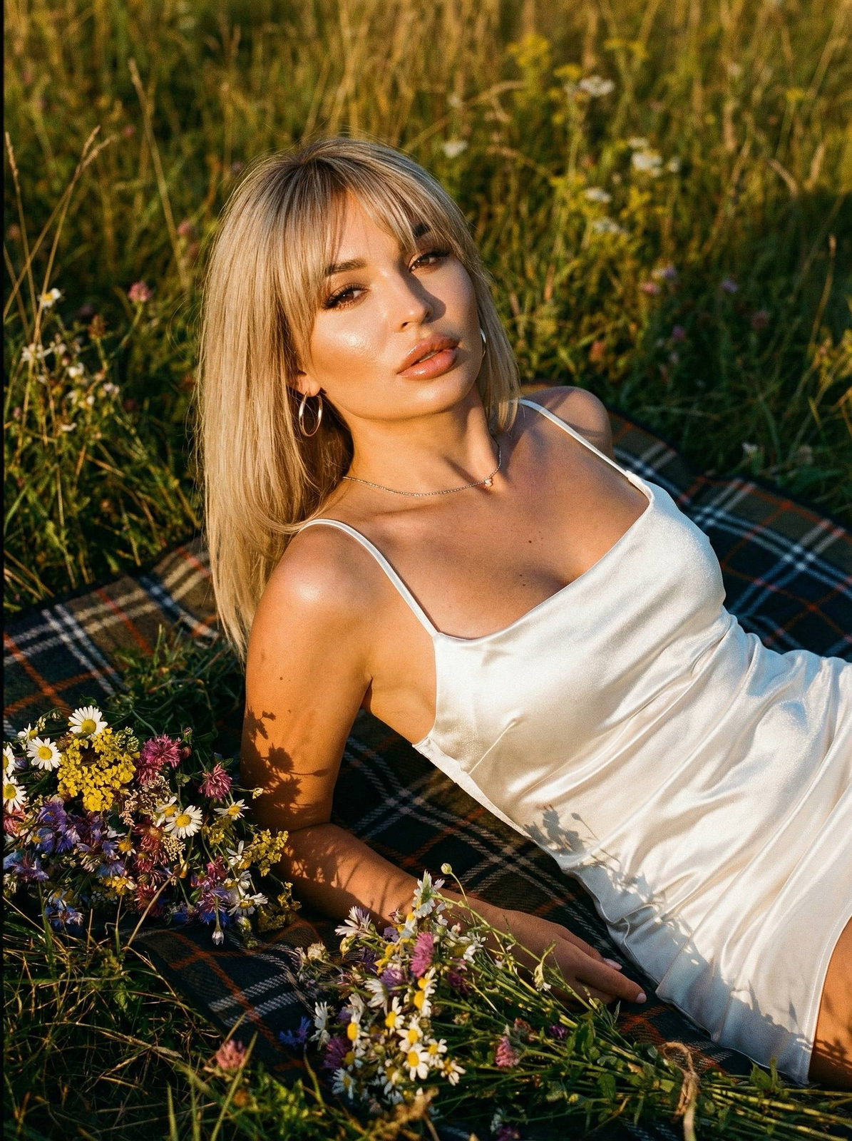 Golden Hour Satin Dress