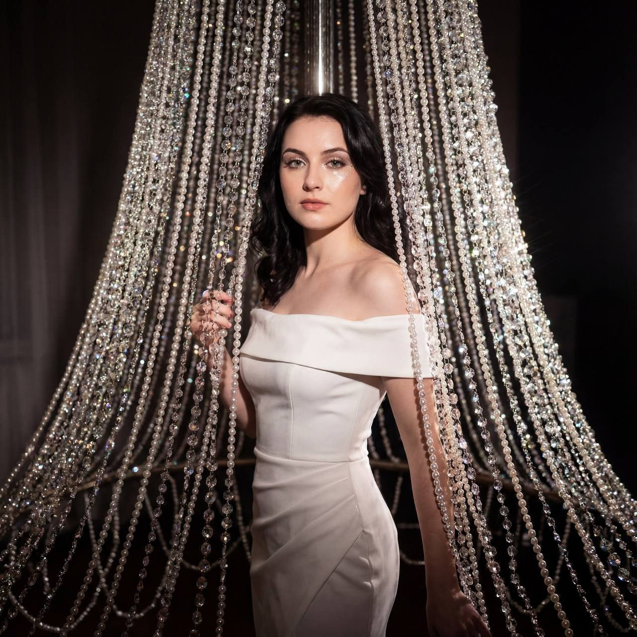 White Gown Crystal Install
