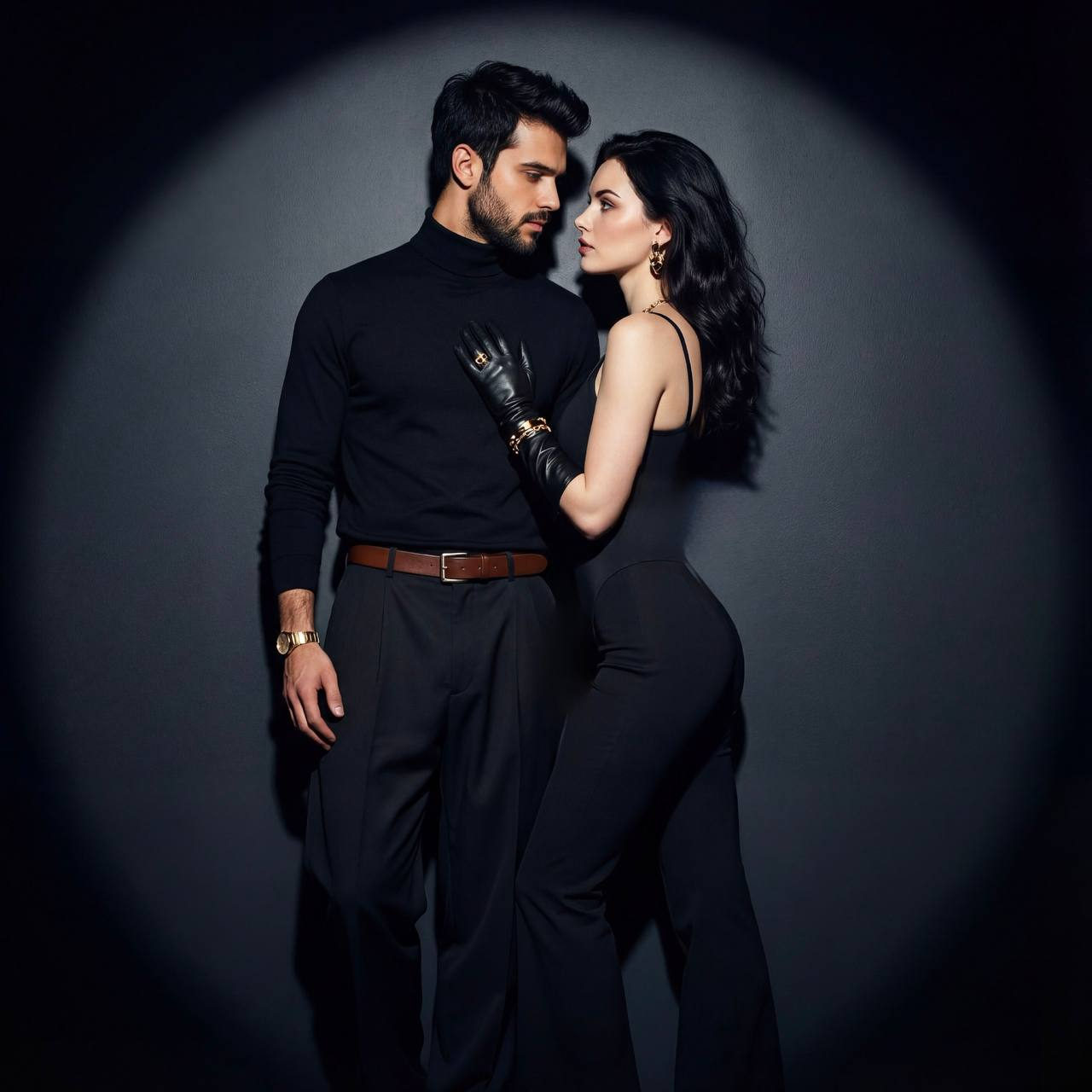 Black Turtleneck Couple