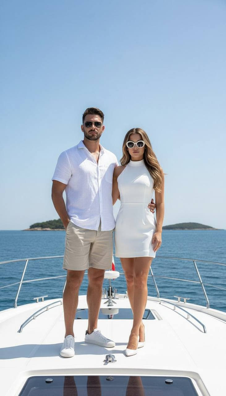Yacht Couple Tropical