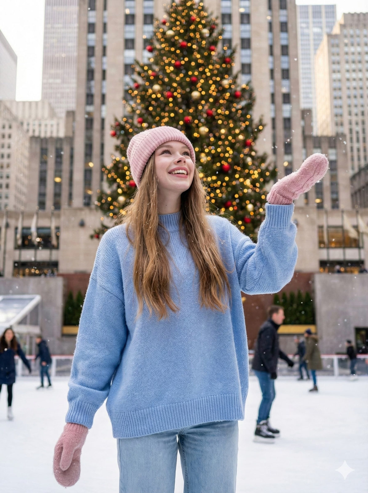 Ice Rink Christmas Tree