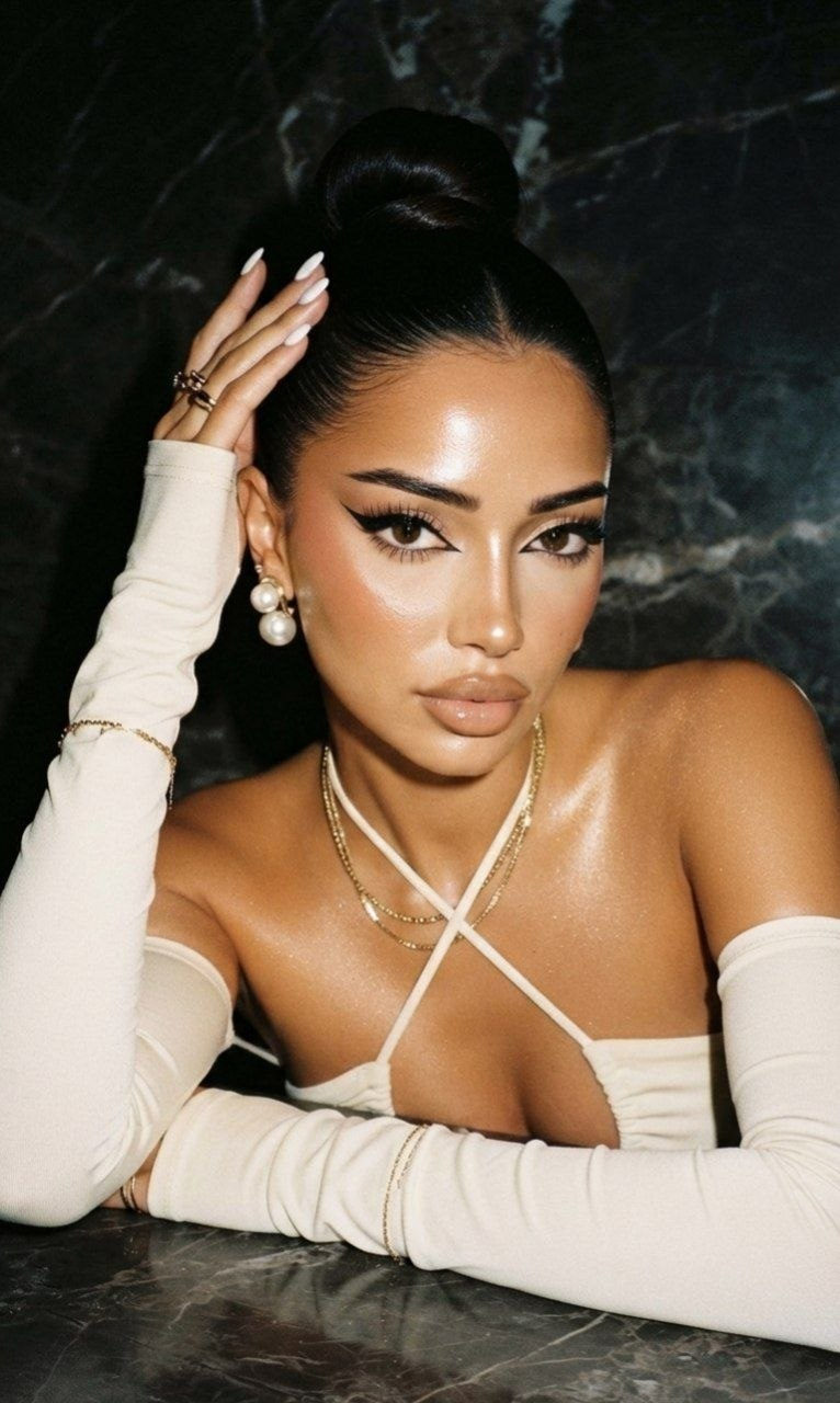 Glossy Marble Cat-Eye